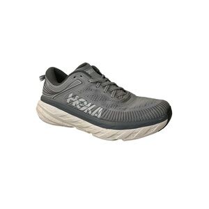 Hoka One One Mens Bondi 7 1110518 BATl Grey Running Shoes Sneakers Size 10.5